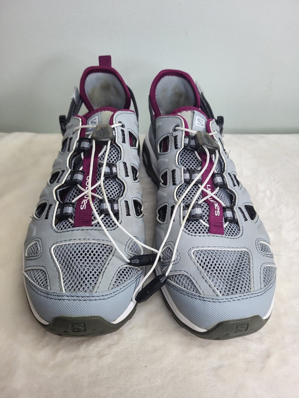 Salomon Ellipse Cabrio Women’s Grey and Magenta Water Sandal Sneakers. Size 7 - Picture 7 of 11